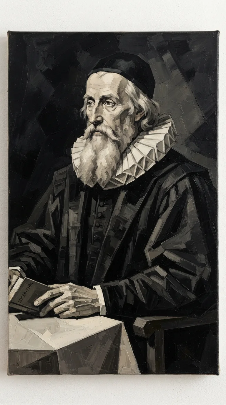 Painted portrait of John Napier, Lord of Merchiston